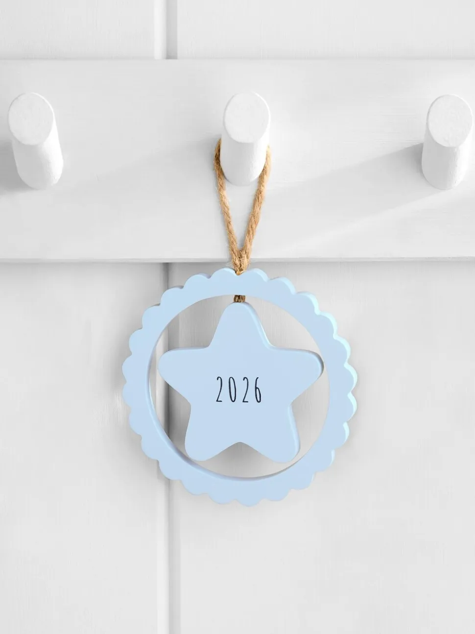 Jongen geboren in 2026 - decoratie om op te hangen
