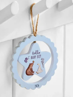 Jongen geboren in 2026 - decoratie om op te hangen