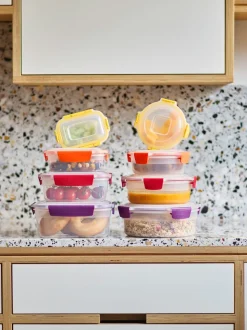 Joseph Joseph 8 Piece Nest Lock Round & Rectangle Multi Containers sets