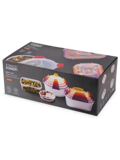 Joseph Joseph 8 Piece Nest Lock Round & Rectangle Multi Containers sets