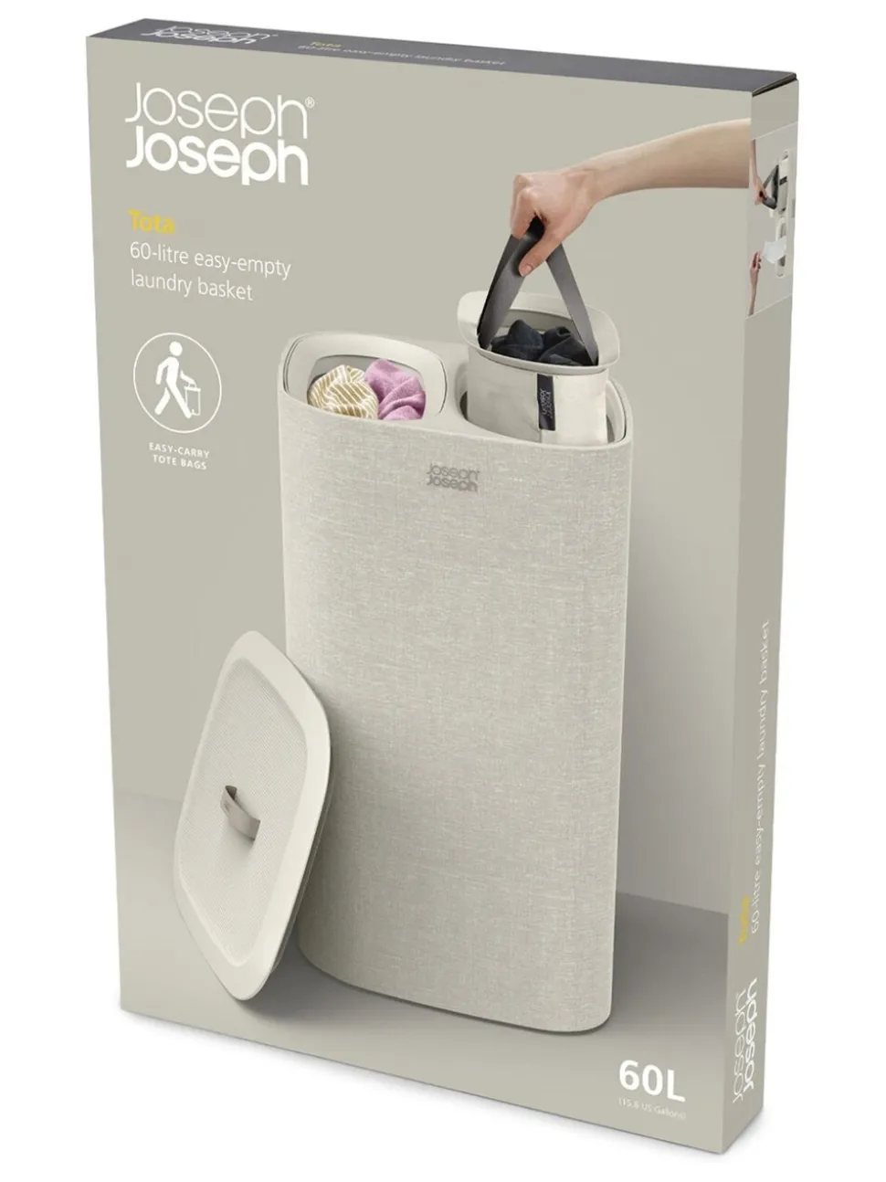 Joseph Joseph - Tota wasmandverdeler van 60 liter