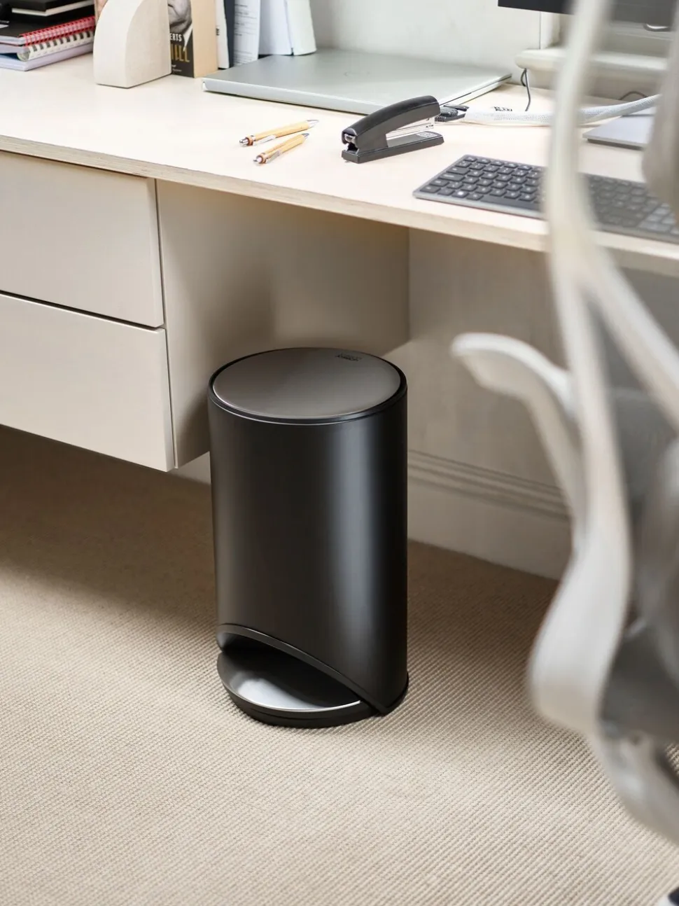 Joseph Joseph Arc 10-Litre Slimline Pedal Bin With Liner Pocket