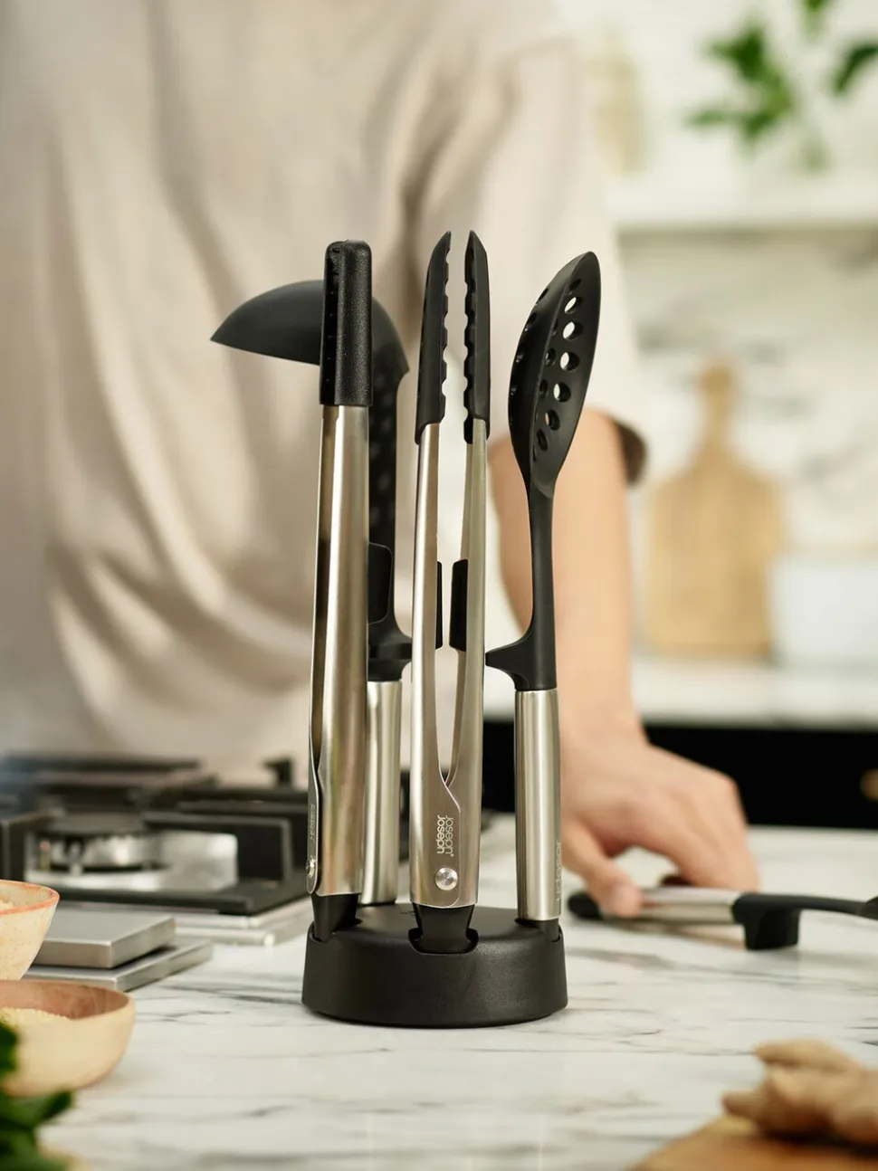 Joseph Joseph Elevate Fusion 5st siliconenset met standaard