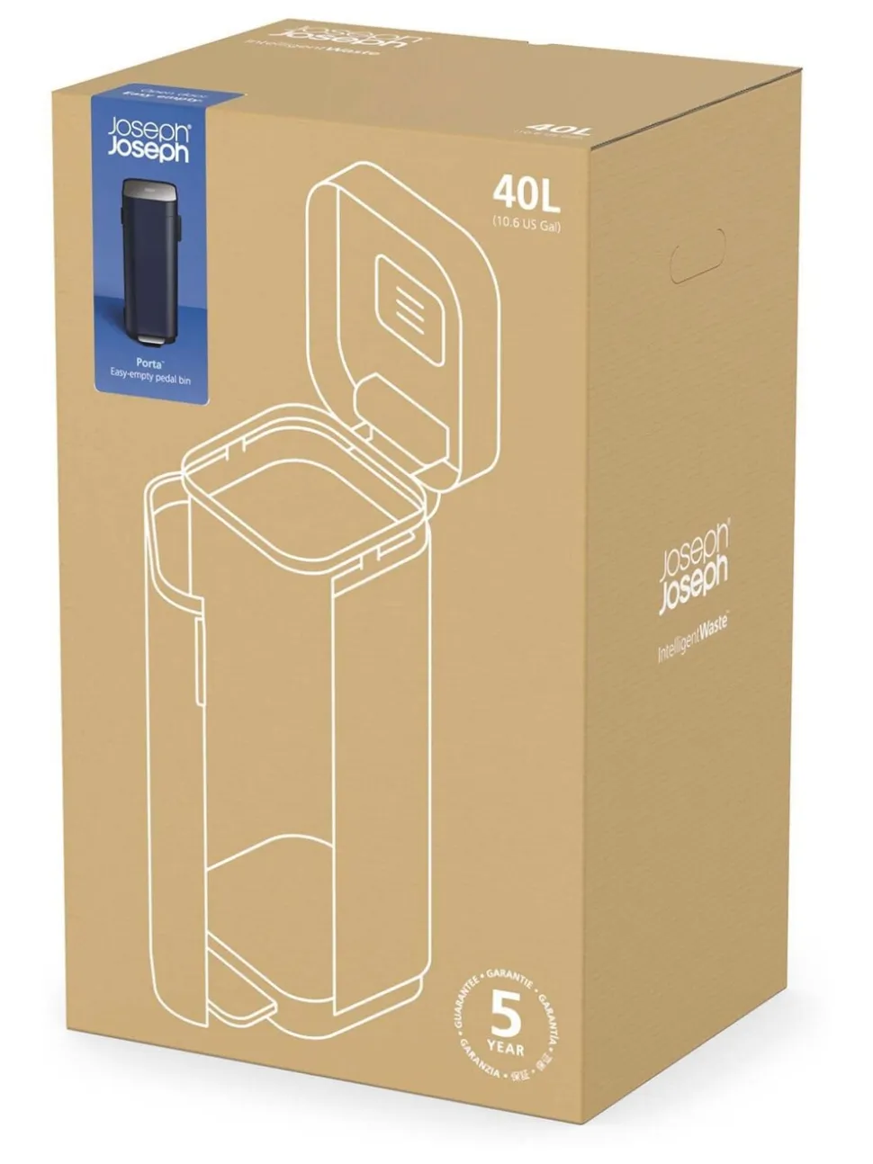 Joseph Joseph Porta keukenafvalbak van 40 liter