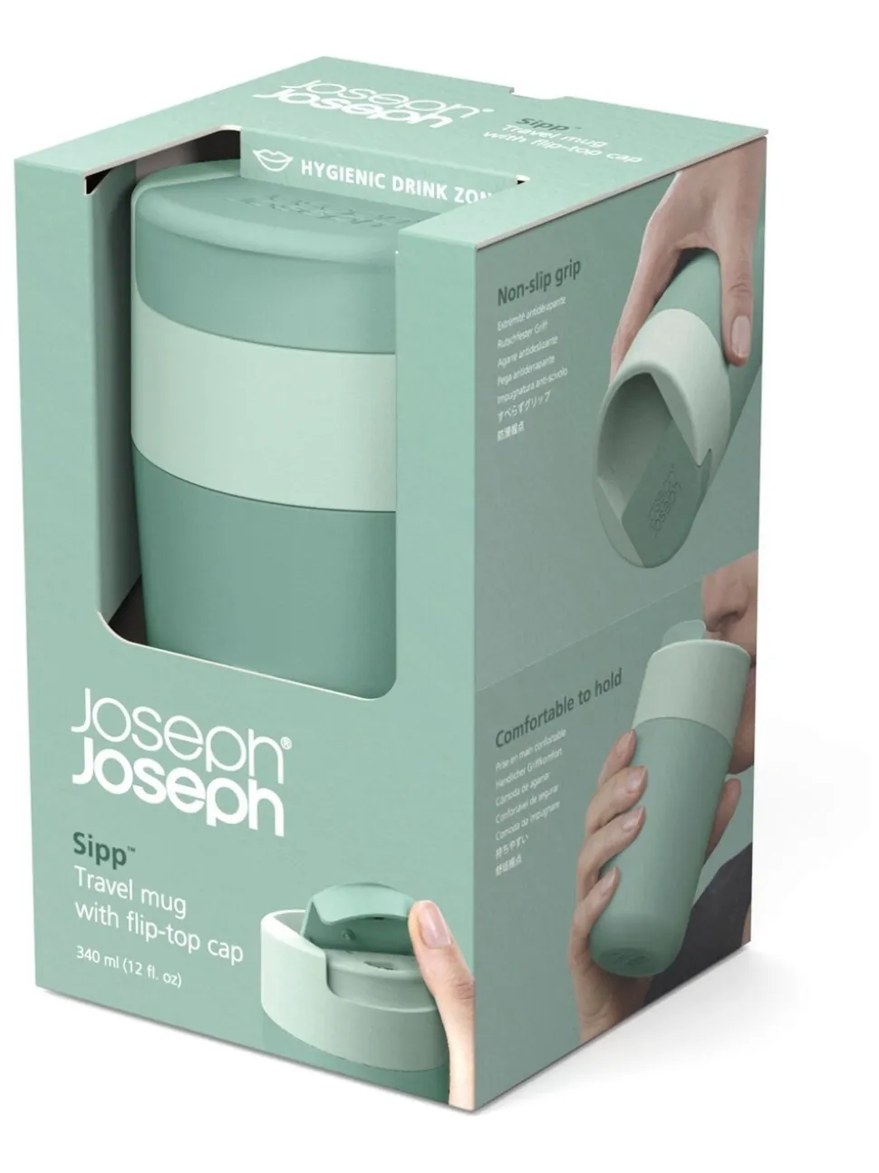 Joseph Joseph Sipp reisbeker met hygiënische deksel