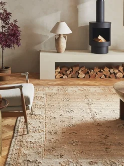 Jute Rowan Oosters Plat geweven Vloerkleed