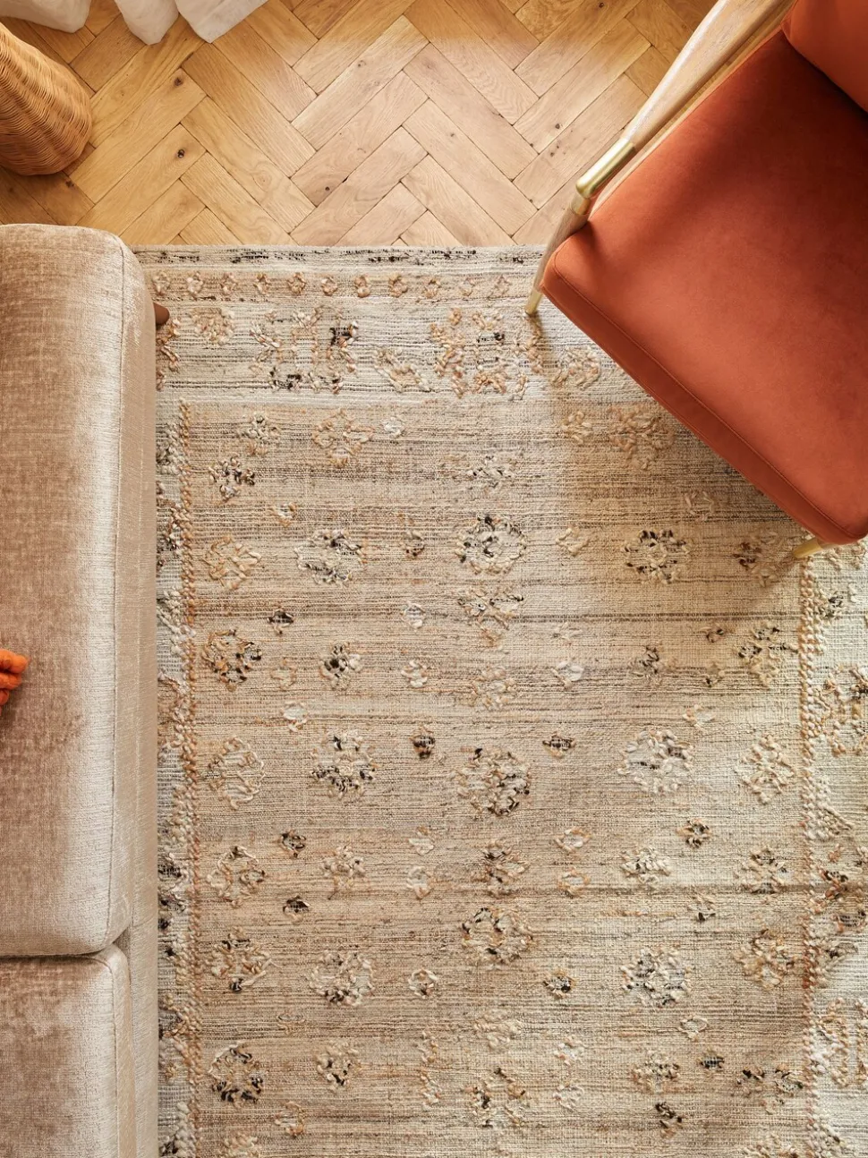 Jute Rowan Oosters Plat geweven Vloerkleed