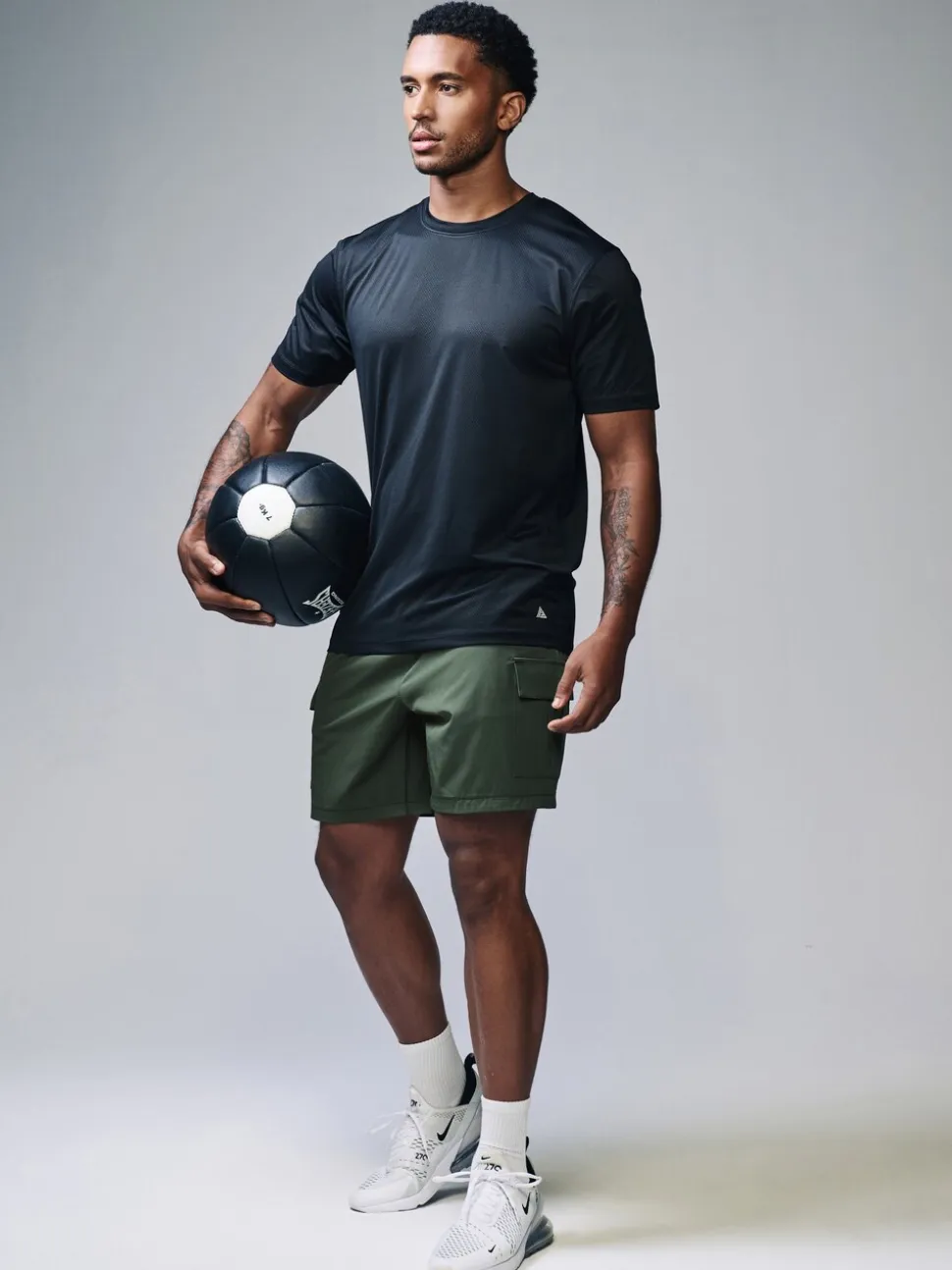 Kakigroen - Active cargo gym trainingshorts