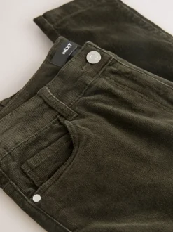 Kakigroen - Corduroy skinny broek
