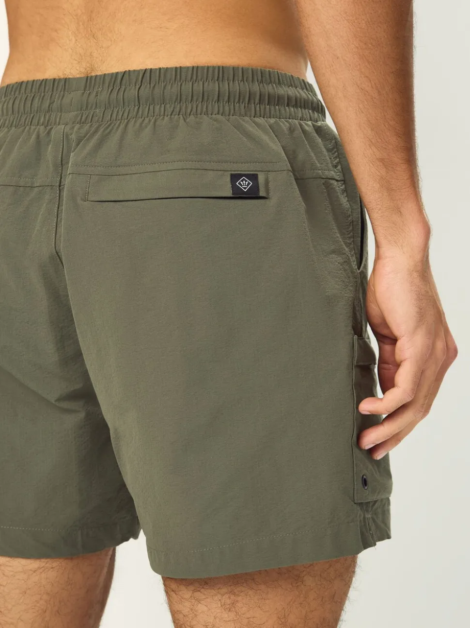 Kaki/groen - Fashion cargo zwemshorts