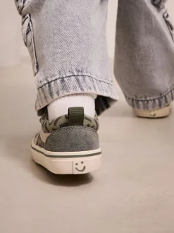 Kakigroen - Klittenbandsluiting Skate Trainers