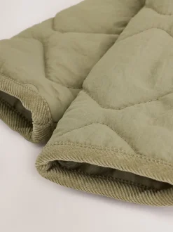 Kakigroen - Nylon gewatteerd babyjack (0mnd-2jr)