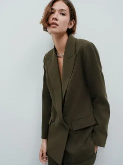 Kakigroen - Relaxed Crosshatch Blazer
