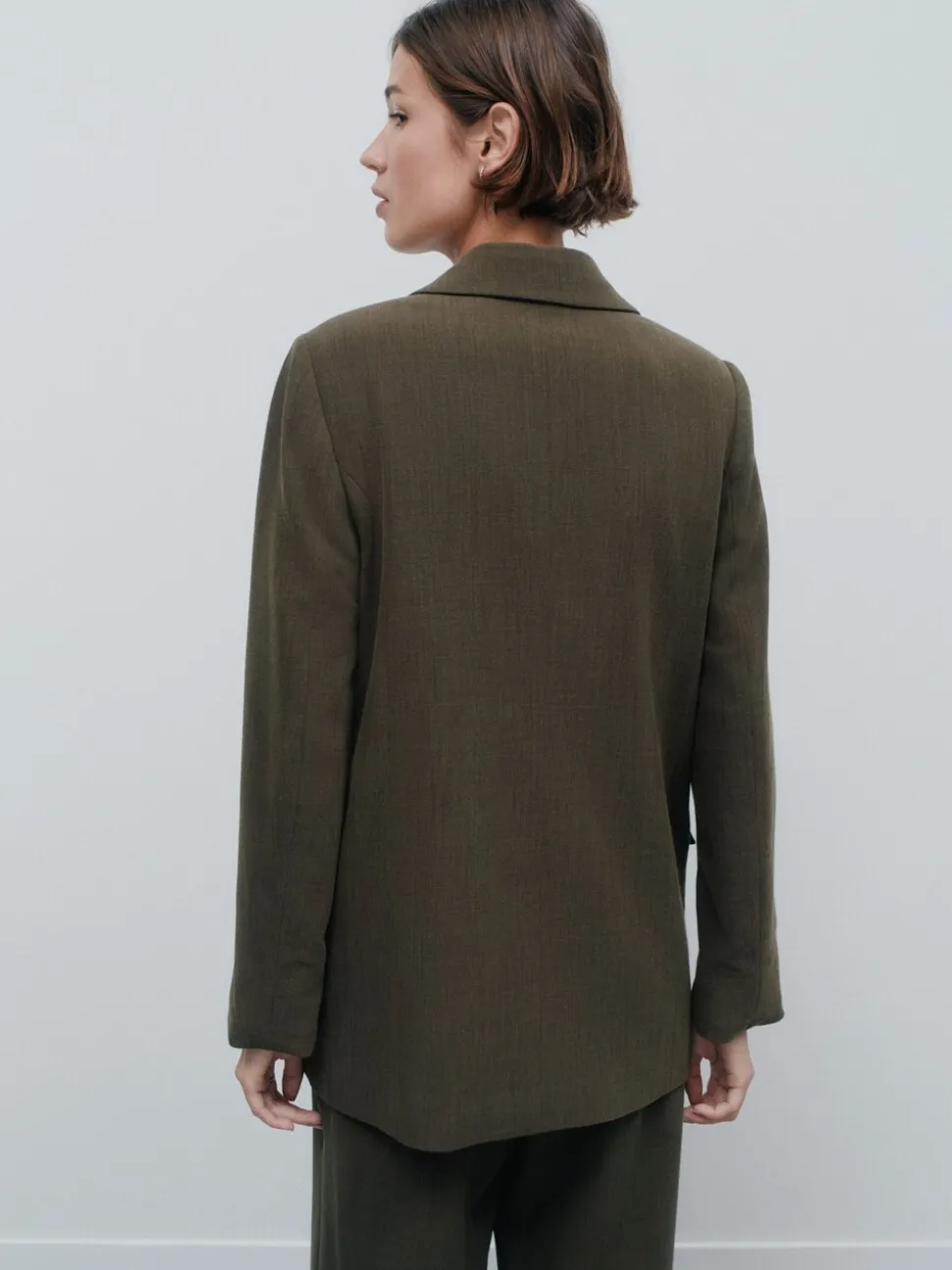 Kakigroen - Relaxed Crosshatch Blazer