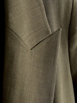 Kakigroen - Relaxed Crosshatch Blazer