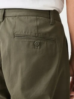 Kakigroen - Twin Pleated Stretch Chinos Trousers