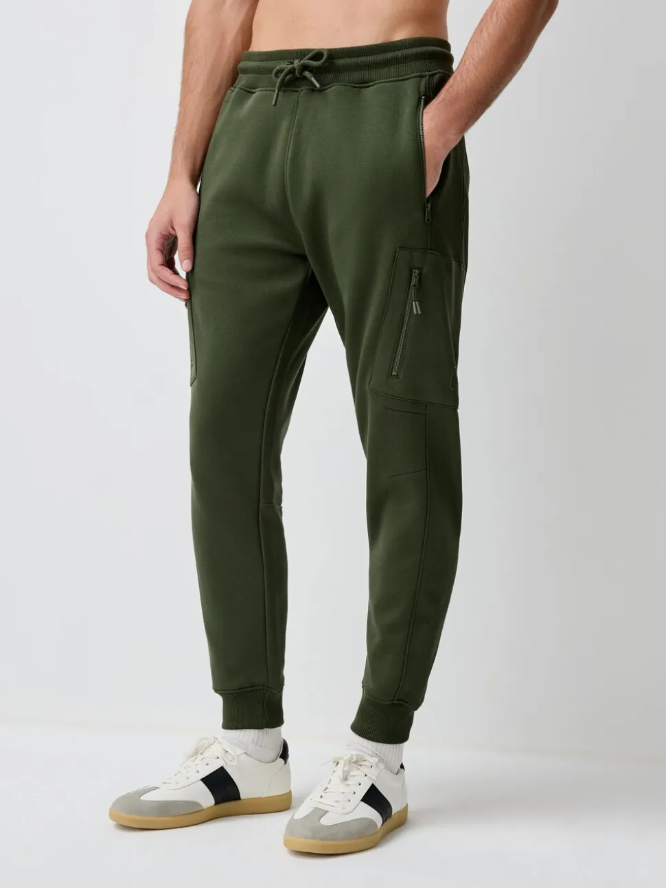 Kakigroen - Utility Brushback Heavyweight Cargo Joggers