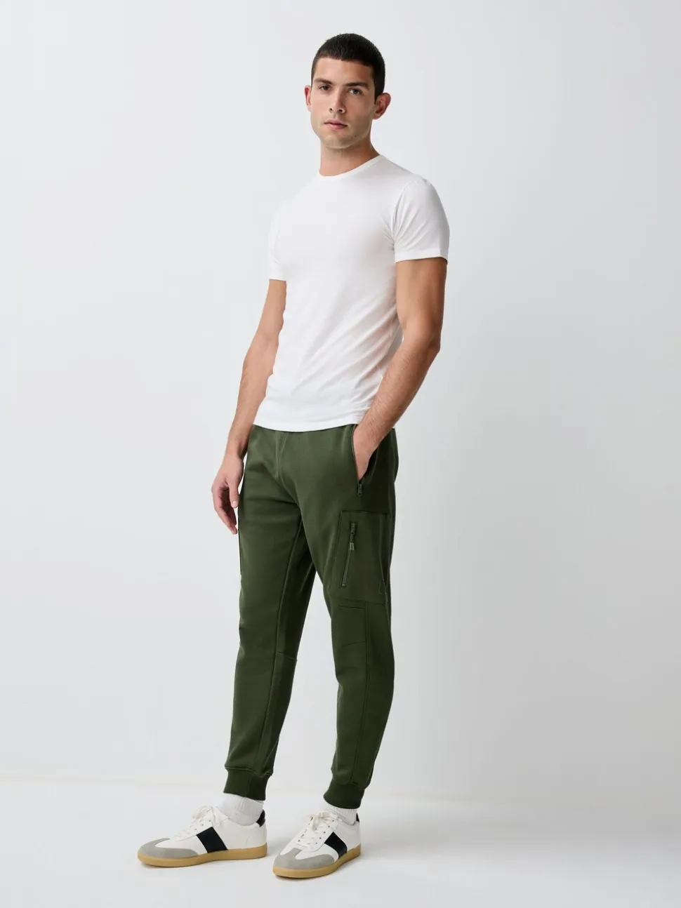 Kakigroen - Utility Brushback Heavyweight Cargo Joggers