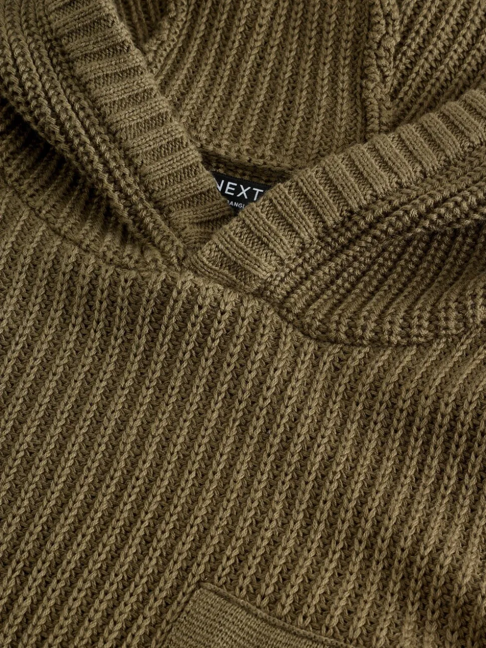 Kakigroen - Utility gebreide hoodie (3-16jr)