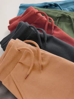 Kakigroen/blauw/rood - Verpakking van 5 joggingbroeken (3mnd-7jr)