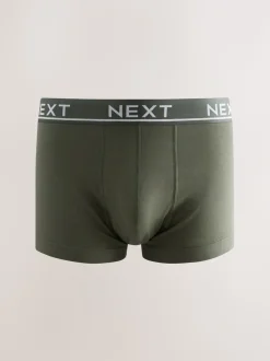 Kern grijs/groen - Hipster boxers van katoenrijke mix