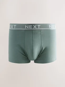 Kern grijs/groen - Hipster boxers van katoenrijke mix