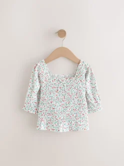 Kersenprint - Gesmokte blouse (3-16jr)