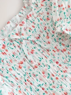 Kersenprint - Gesmokte blouse (3-16jr)