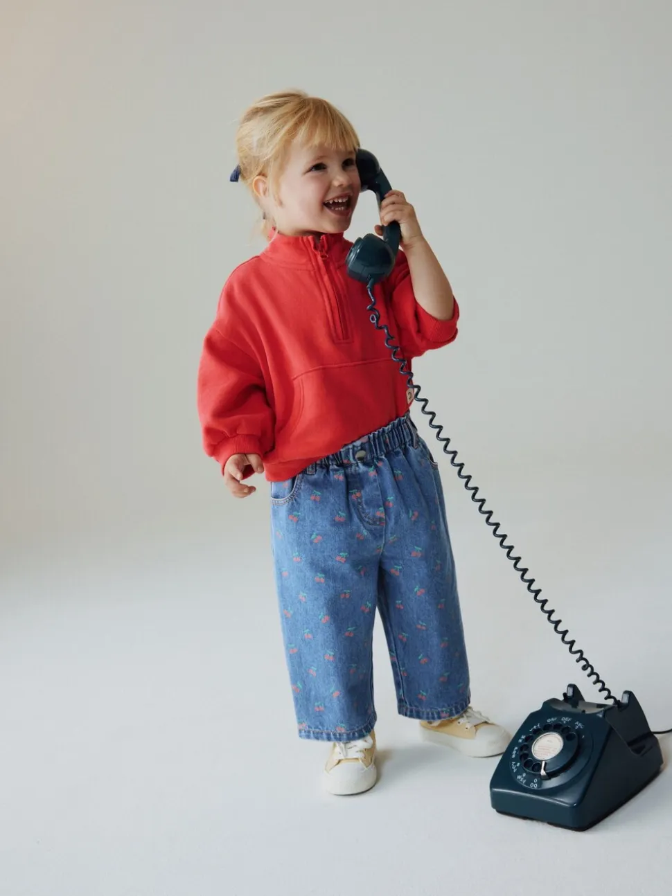 Kersenprint - Jeans met wijde pijpen (3 mnd-7 jr)