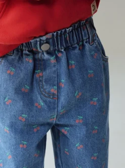 Kersenprint - Jeans met wijde pijpen (3 mnd-7 jr)