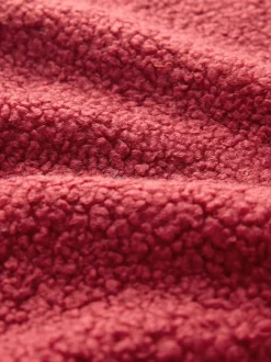 Kersrood - Soft Touch Knusse Teddy Borg Kwartrondrits Fleece