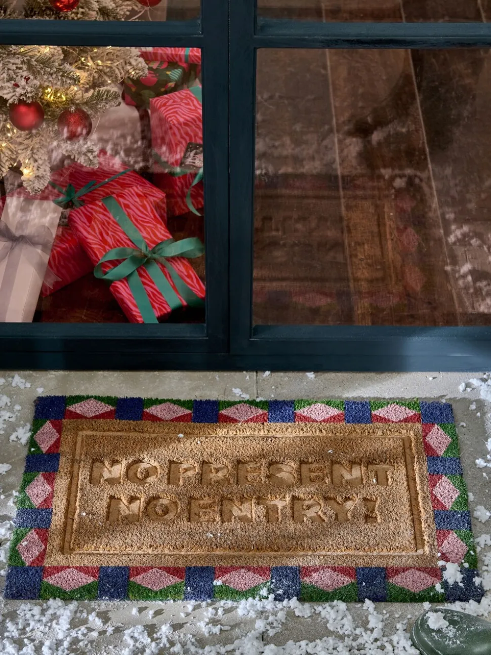 Kerstmis Geen Cadeauslogan Kokos Deurmat