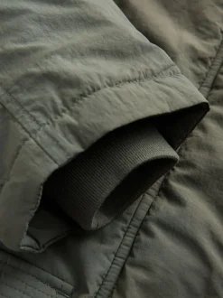 Khaki - Regenbestendige gewatteerde parka (5-13jr)