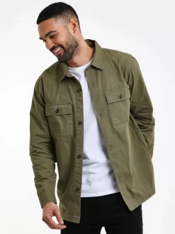 Khaki - Threadbare - Lichtgewicht jack