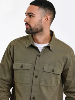 Khaki - Threadbare - Lichtgewicht jack