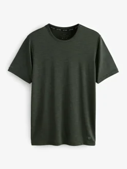 Khakigroen/leigrijs/zwart - T-shirt met korte mouwen - Actieve Gym Mesh Vesten 3 Pack