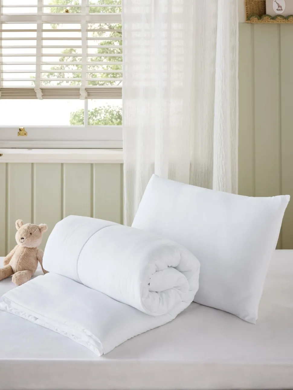 Kinderdekbed- en kussenset Simply Soft voor kleine kinderen