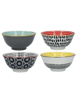 Kitchencraft Set of 4 Ceramic Cereal Bowls