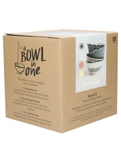 Kitchencraft Set of 4 Ceramic Cereal Bowls