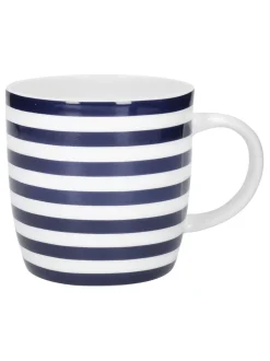 Kitchencraft Set of 4 Striped Ceramic Mugs