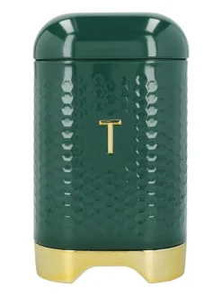 Kitchencraft Textured Geometric Tea Coffee Sugar Canisters Set