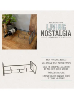 Kitchencraft Vintage Style Stackable Metal Wine Rack