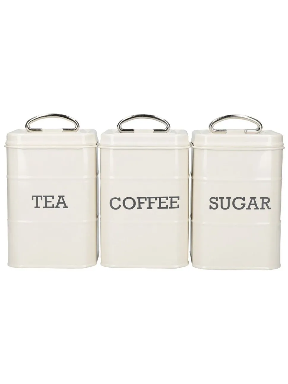 Kitchencraft Vintage-Style Coffee, Sugar and Tea Canisters