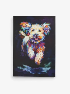 Kleine Charlie Cockapoo canvas wanddecoratie