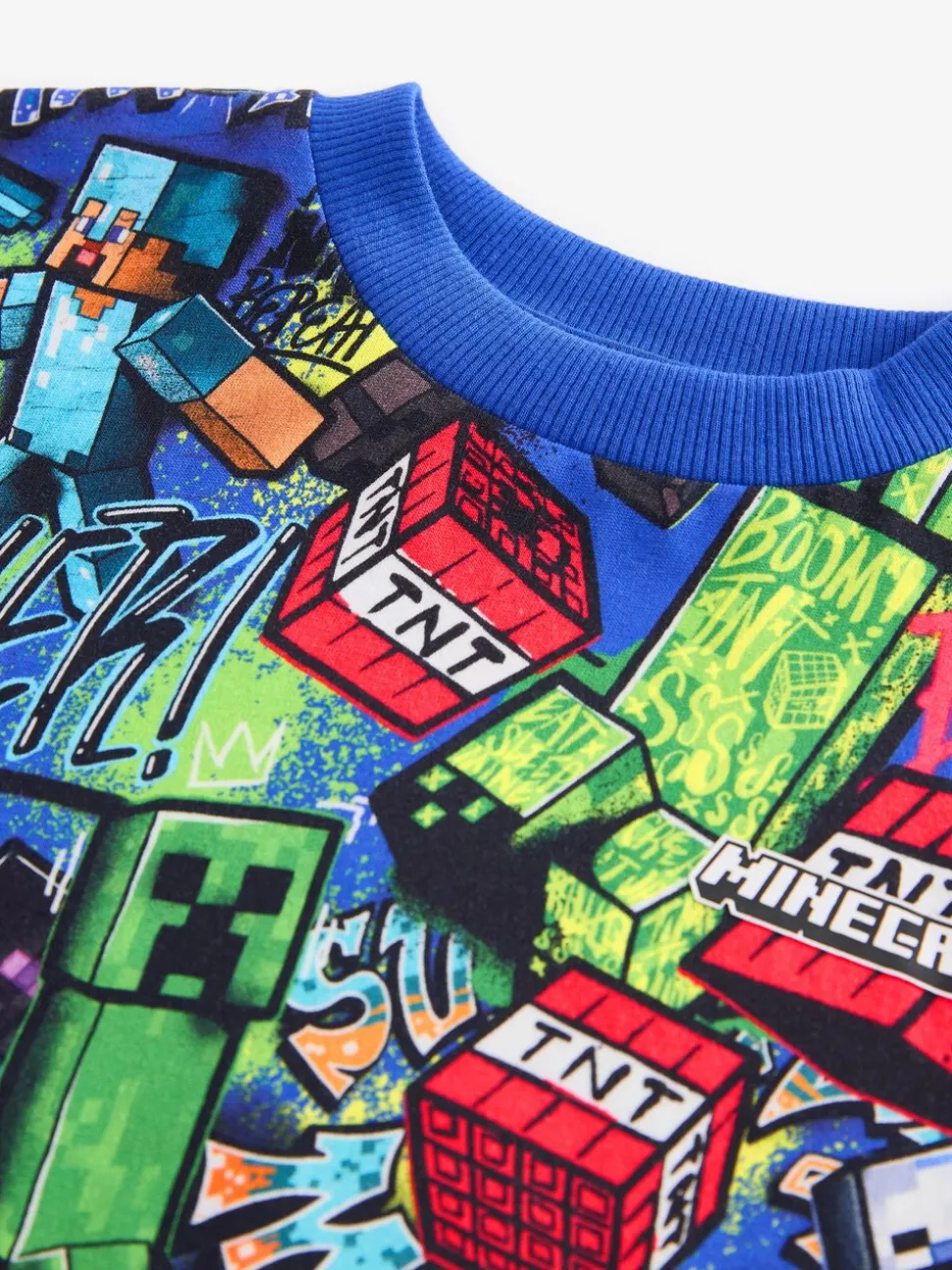 Kobaltblauw - Minecraft T-shirt (3-16jr)