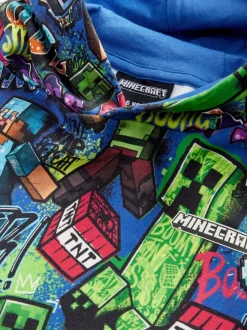 Kobaltblauw - Minecraft-hoodie (3-16jaar)