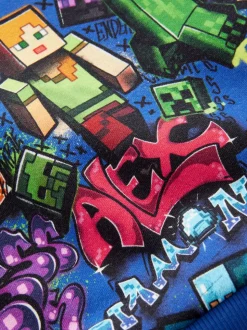 Kobaltblauw - Minecraft-hoodie (3-16jaar)