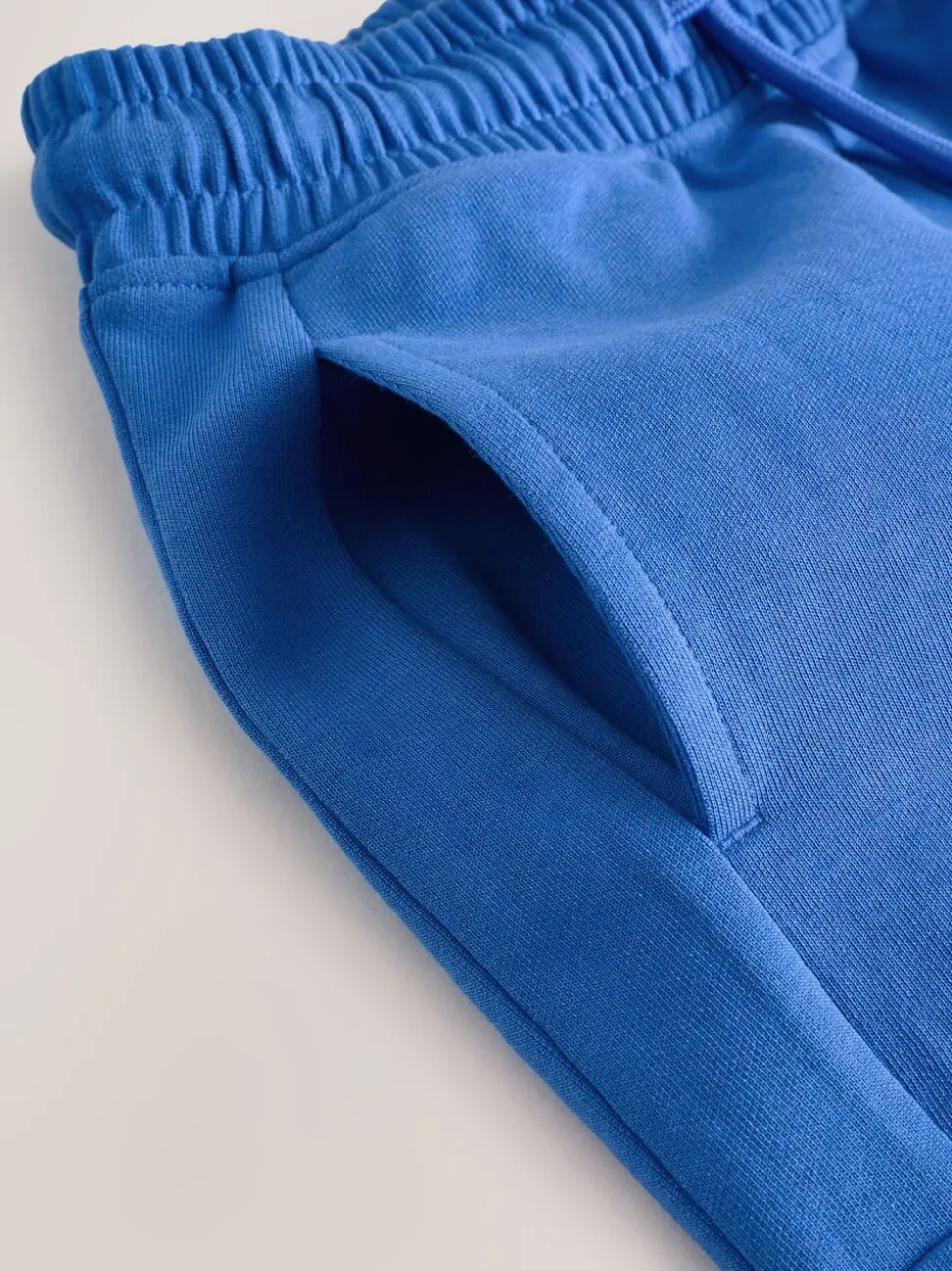 Kobaltblauw - Relaxed Fit Heavyweight T-Shirt and Shorts Set (3-16yrs)