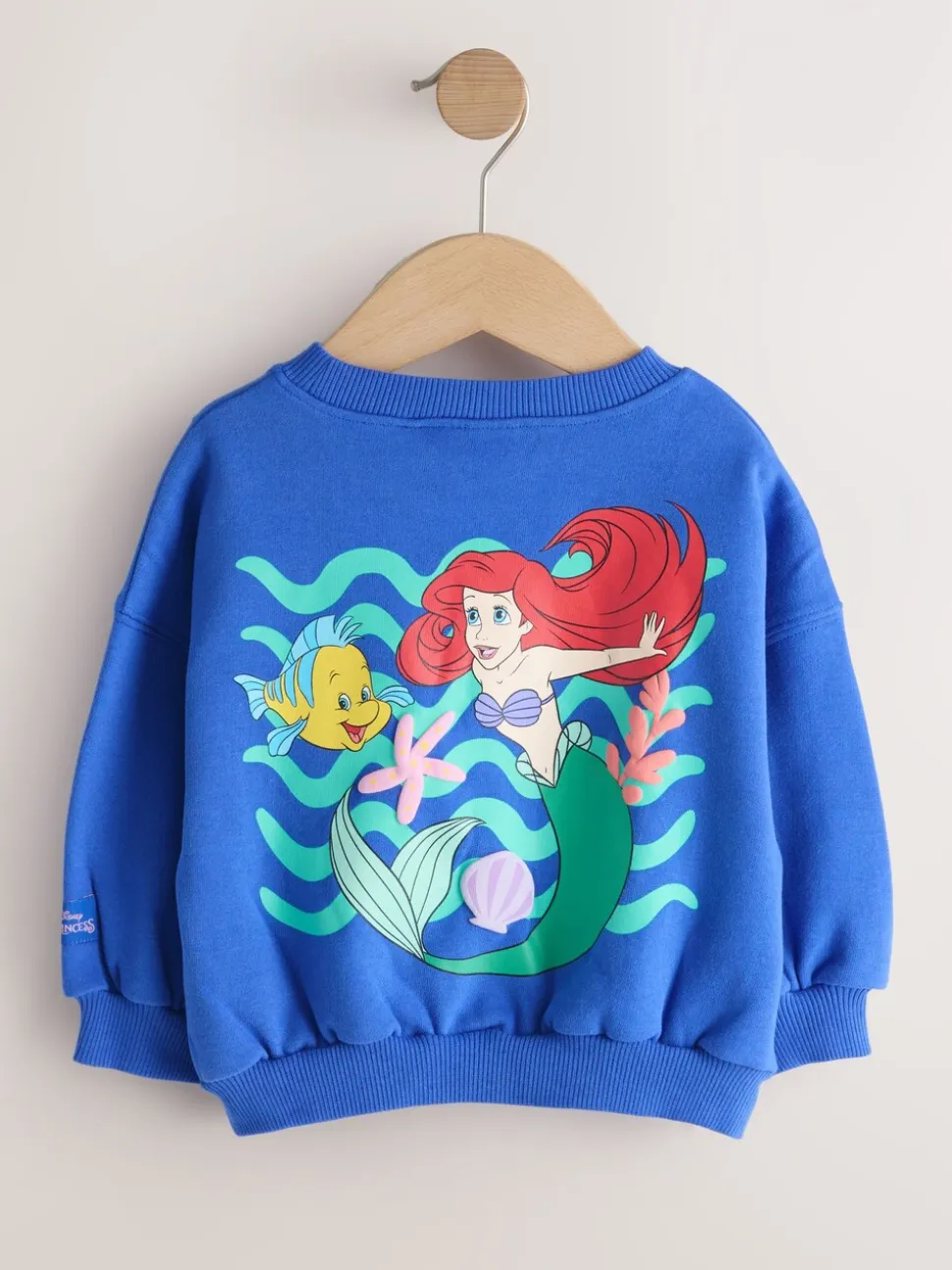 Kobaltblauw - The Little Mermaid Crew Neck Sweatshirt (3mths-7yrs)
