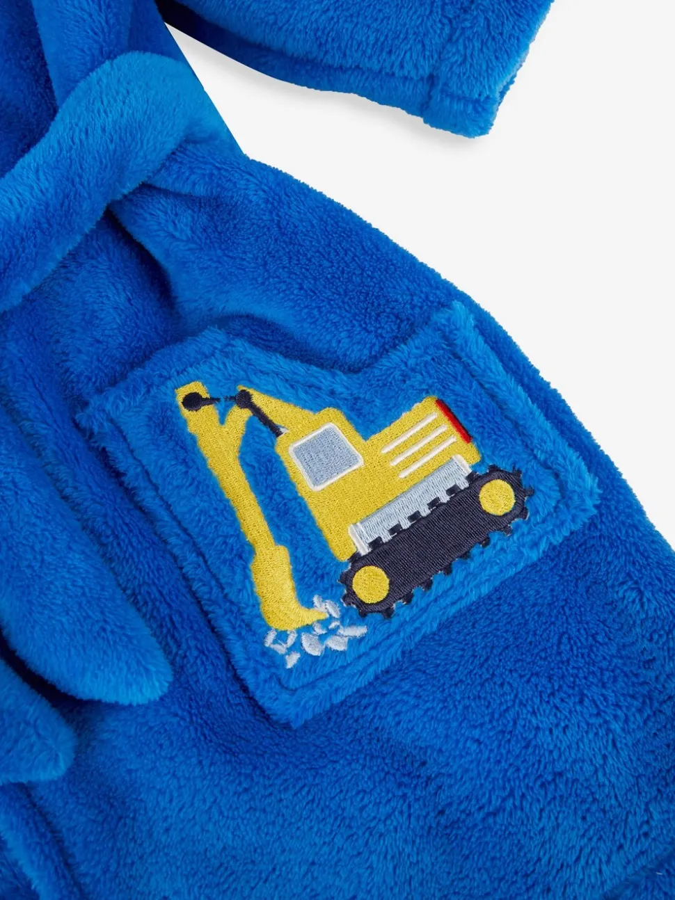 Kobaltblauw graafmachine - JoJo Maman Bébé - Kamerjas met graafmachineprint